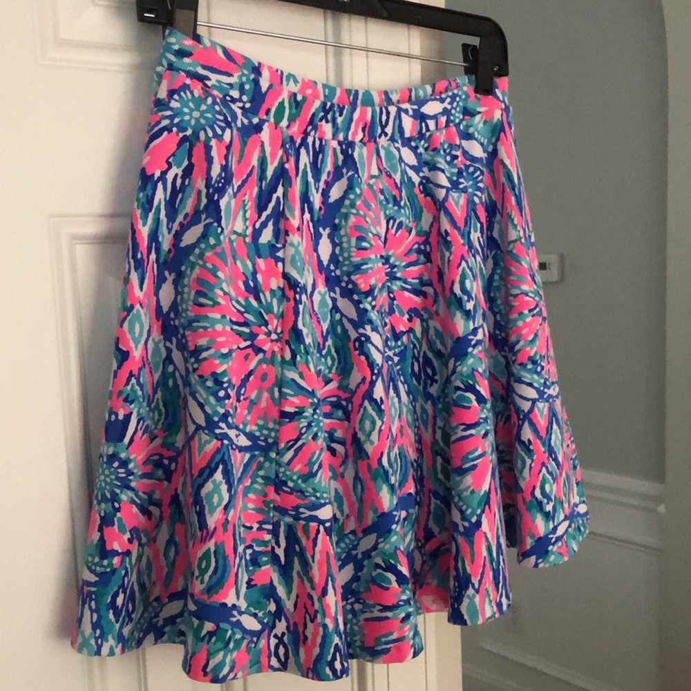 Lilly Pulitzer Pink and Blue Floral Skort